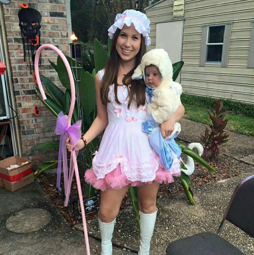 COPY - Little bo peep and baby lamb/sheep costumes